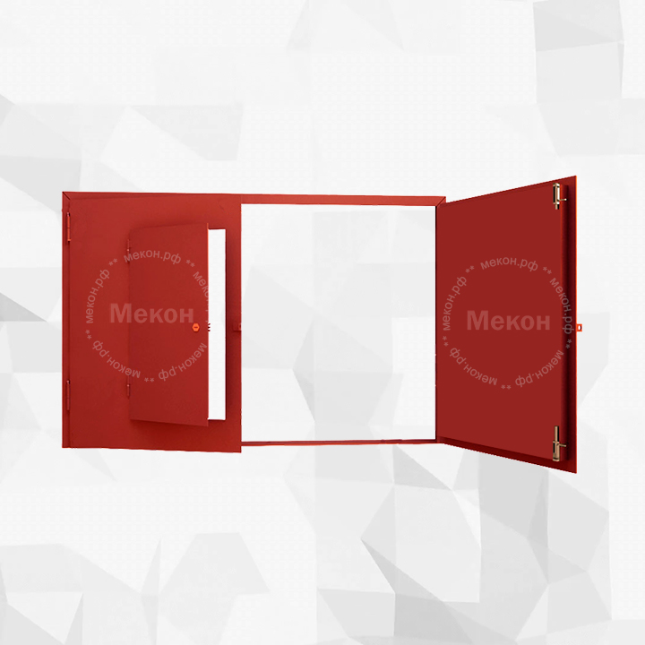 Утепленные распашные ворота с калиткой Броня